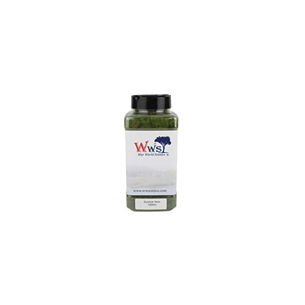 WWScenics | 6mm Sommer Statische Grasfasern | 1000ml | WSG6-018 | Streugras für Modellbahn und Modellbau – Bild 6