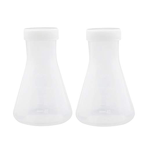 Homyl 6 Pcs Plastic Flask Conical Flask for Laboratory Students Kids Educational Learning Toys 50ml 100ml 250ml - Thumbnail 2