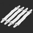 Elastic Bed Sheet Grippers / Fasteners / Clips (4-Pack)