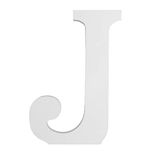 Norbi Wooden Alphabet Letters Hanging Wall 26 Letters for Wedding Brithday Party Children Education Nursery Home Decoration (B) 15cm/6"(J) - Thumbnail 3