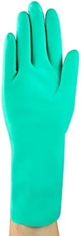 Ansell AlphaTec 37-136 Nitrile Chemical Gloves L Industrial PPE Workwear Green view 3