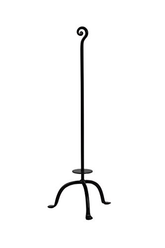 RTZEN Wrought Iron Swirl 4 Rolls Storage Toilet Paper Stand | Free Standing TP | Handcrafted DÃ©cor