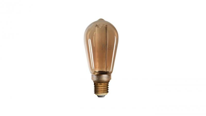 Kanlux ST64 4W=20W Super Warm Decorative 1800K 200lm E27 Non-Dimmable LED Filament Edison 2 in 1 Lamp