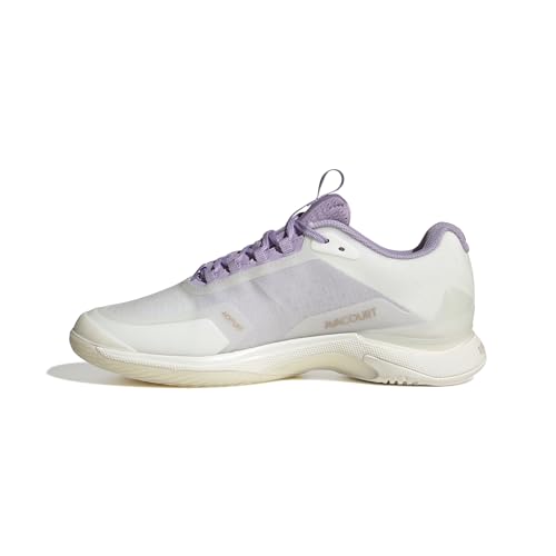adidas Avacourt 2 Tennis Shoes, Scarpe Donna, Core White/Powder Plum/Aurora Plum, 40 2/3 EU