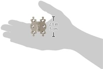 Merriway BH02996 (2 Pcs) Butterfly Fancy Jewellery Box Hinges, Bright Zinc Plated 50mm (2 inch) - Pack of 2 Pieces - Image 3