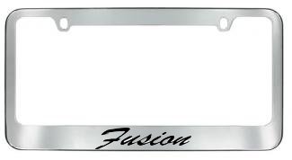 Fusion Script License Plate Frame