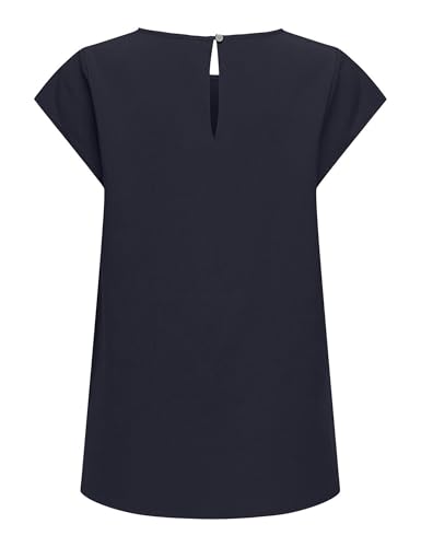 ONLY Onlnova Life Vis S/S Top, Dark Blue, L Women