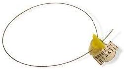 100 Security Seals for Gas, and Water Meters. Easy Application. Complete with Galvanized Steel Wire 30 cm. of Length. Progressive numbering