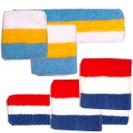 Striped Sweatbands Set
