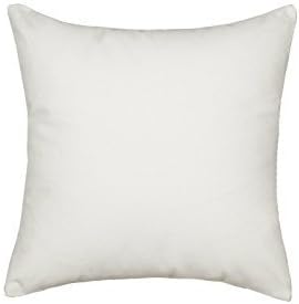 Amps Linen 100% Cotton Solid 300 Thread Count zipper closure Cushion Cover 12"x20", White
