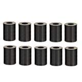 Qfix Spacer Sleeves for M5 Screws, Length 25 mm, Plastic Black, Set of 10