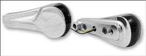ALLOY ART RGFS2-1 Chrome Finned Front LED Light Clear Lens for Harley-Davidson