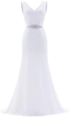 amazon women's sweetheart full lace beach wedding dress SIQINZHENG Women's Sweetheart Full Lace Beach Wedding Dress Mermaid Bridal Gown Ivory at Amazon Women's Clothing store