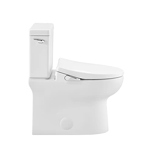 Elongated Smart Electronic Toilet Seat with Bidet Function, ELLAI Smart