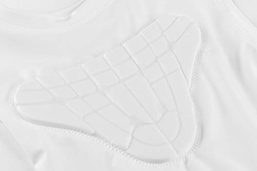 image for TUOYR Padded Shirt Youth Boys Padded Compression Sports Protective T-S