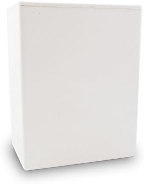 OneWorld Memorials Plastic Temporary Urn - Large - Holds Up to 200 Cubic Inches of Ashes - White