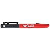 Milwaukee 48-22-3100 Inkzall Jobsite Fine Point Black Permanent Marker (Pack of 24)