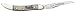 Case WR XX Pocket Knife Natural Smooth Bone Small Tx Toothpick W/Faith On Handle Item #8854 - (610096 SS) - Length Closed: 3 Inches