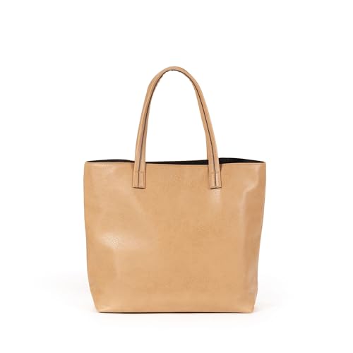Cloe - Bolsa Tipo Tote 3 En 1 Color Camel - Negro Para Mujer