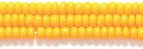 Preciosa Ornela Czech Opaque Seed Bead, Light Orange, Size 10/0