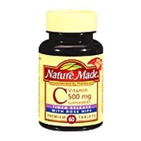 Nature Made Vitamin C 500mg with Rose Hips Timed Release Tabs, 60 ct