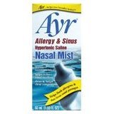 Ayr Saline Nasal Mist 50 mL (1.69 Fluid Ounce) Spray Bottle (Pack of 2)