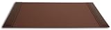 Dacasso Rustic Brown Desk Pad with Side-Rails, 34 by 20-Inch