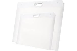 Plastic Art Portfolio, Large Art Portfolio with Handles,Waterproof Portfolio Folder for Artwork, Arts Storage Case for Drawin