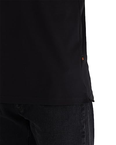 100% COTTON POLO SHIRTS FOR MEN, SHORT SLEEVE POLO SHIRT, UNIQUE MEN’S COTTON POLO SHIRTS (US, ALPHA, X-LARGE, REGULAR, REGULAR, NO 5, BLACK)