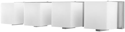 Alico Industries BV744-10-45 Borg Collection 4-Light Vanity Fixture, Oil Rubbed Bronze Finish with White Opal Glass by Alico Industries