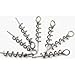 Soft Lure Spring Twist Lock Fishing Crank Hook Centering Pin for Soft Lures Bait Keeper Fishing Screw Lock Fixed Latch