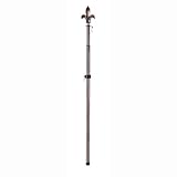 Evergreen Flag Fleur de Lis Bronze Metal Extendable House and Estate Flag Pole, 35" to 60" L