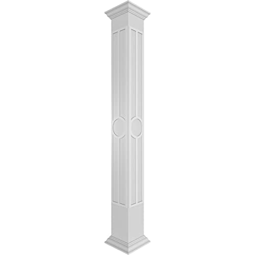 Ekena Millwork 10"W x 8'H Craftsman Classic Square Non-Tapered Artisan Fretwork…
