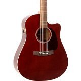 Seagull Entourage CW GT QI Acoustic Electric Guitar, Burgundy