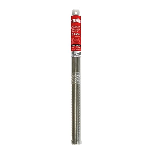 Telwin Electrodes Acier pour Soudage D. 1.6 mm, Gris, 15 Pièces