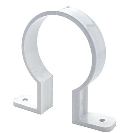 Pack of 2 x Hunter (WR046 68MM Circular DOWNPIPE Bracket) Half Round guttering Components. Select Individual Parts as Required.WR046W