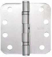 4"x4"x3.0mm 5/8" Radius Heavy Duty 2 Ball Bearing Stainless Steel Hinge