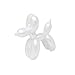 Green Tree Products - Balloon Dogs - White - Dog Figurine - Art Sculpture (Mini)