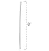 Cornucopia Honey Bear Sippy Cup Replacement Straws (6-Pack); Clear Medical Grade Flexible Plastic Straws for Therapy Bottles