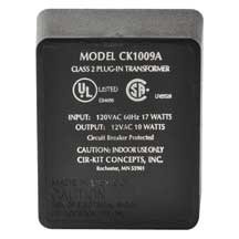 Dollhouse Miniature 12V/10W Plug-in Transformer by Cir-Kit Concepts
