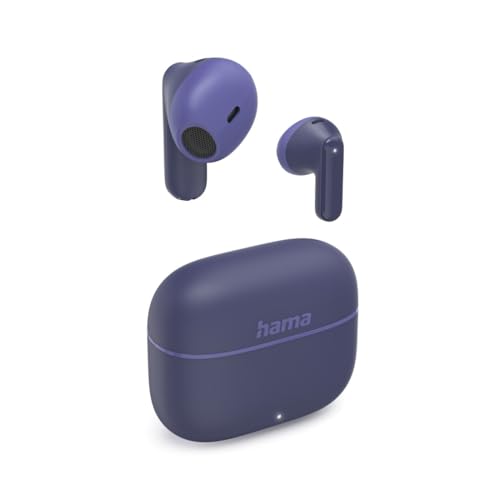 | Cascos Inalámbricos Bluetooth (Auriculares de Botón 20h Batería USB-C Micrófono Control Táctil y Emparejamiento Rápido) Lila