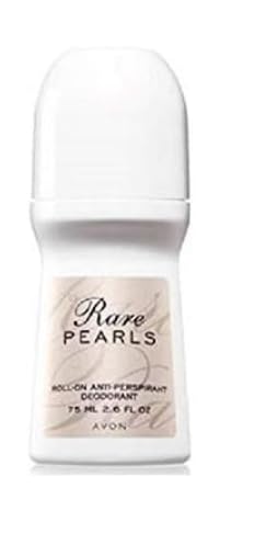 Avon Rare Pearls Roll-On Antiperspirant Deodorant Bonus Pack of 12 - Fresh Scent, Dry Comfort, No Stains