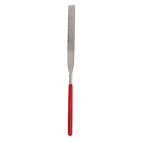 Honqaour Flat File Rubber Handle Long Art Craft Double Side Diamond Coated Flat File Grinding Tool Hand Tool with 1 Pcs 180mm