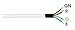 LEDJump Black 18AWG 4 Pin Waterproof Male Female Connector Cable RGB LED Strip with Rubber