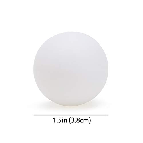 TJ Global Table Tennis Ping Pong Ball Pack of 6 Balls, Seamless Design Recreation Table Tennis Equipment, Accessories - Great for Practice and Training (White)