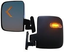 Universal Golf Cart LED Light Side Mirror Set by Parts Direct