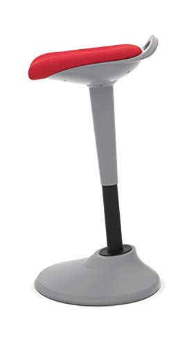 HON Perch Stool, Sit to Stand Backless Stool for Office Desk, Red (HVLPERCH)