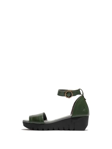 Fly London VOIK386FLY, Sandal Women's Fashion Shoes, GREEN, 3