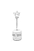 Fox Run Brands 5105 Silver Tea Infuser with Handle, 1.5 x 1.5 x 4.75 inches, Metallic