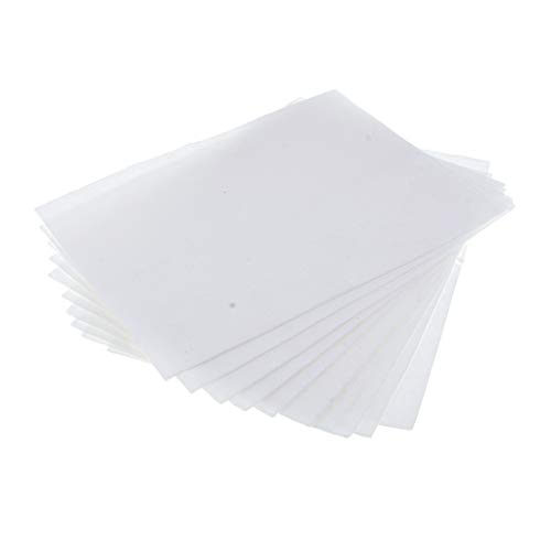 Prettyia 10 Pieces 8.27x11.69x0.04inch Microwave Kiln Glass Fusing Paper Ceramic Fiber Round Paper for A Perfectly Smooth Bottom on Your Glass